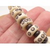 Bracelet tibétain Os de buffle blanc sculpté Bracelets tibétains bouddhistes BRTIB7