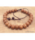 Bracelet tibétain mala vraies Graines de Lotus brun Bracelets tibétains bouddhistes BM14