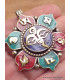 Pendentif tibétain Fleur Yeux du Bouddha Bijoux tibetains bouddhistes FC4