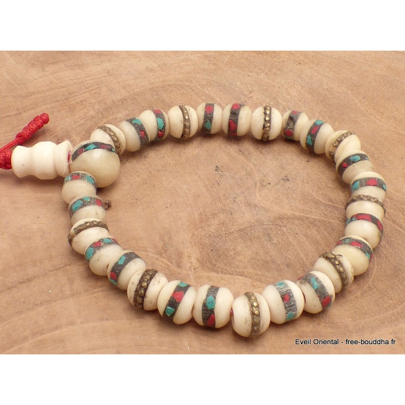 Bracelet tibétain porte-bonheur petites perles