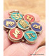 Bijou tibétain pendentif Kalachakra et mantra Bijoux tibetains bouddhistes 5445