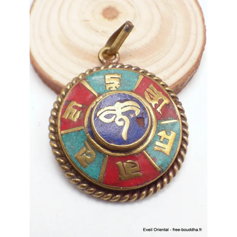 Pendentif tibétain Yeux de Bouddha - Pendentifs tibétains bouddhistes