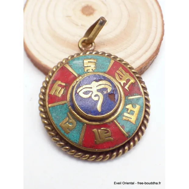Pendentif tibétain Yeux de Bouddha - Pendentifs tibétains bouddhistes