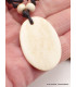 Collier tibétain en os Yeux de Bouddha Pendentifs tibétains bouddhistes WN3.6