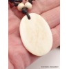 Collier tibétain en os Yeux de Bouddha Pendentifs tibétains bouddhistes WN3.6