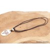 Collier tibétain en os Yeux de Bouddha Pendentifs tibétains bouddhistes WN3.6