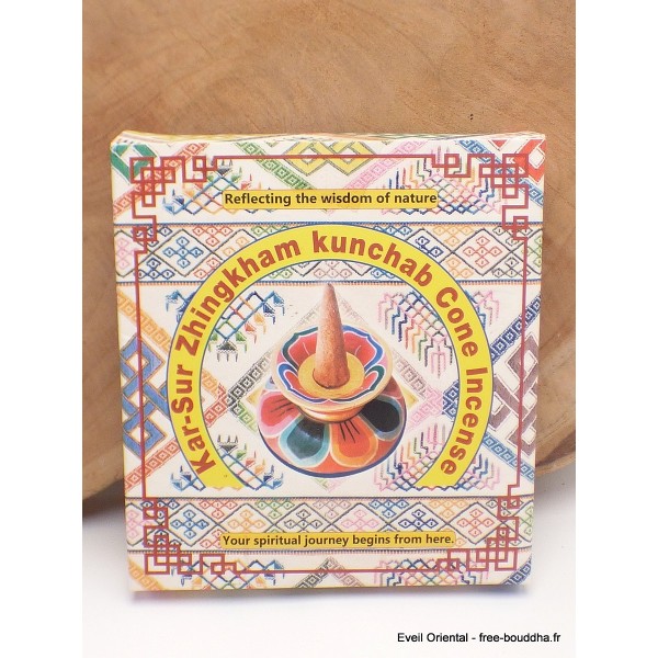 Encens cônes bhoutanais Kar Sur Zingkham Kunchab Encens tibétains, accessoires ENBHT1