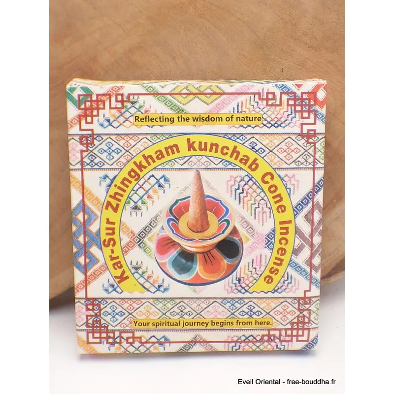 Encens cônes bhoutanais Kar Sur Zingkham Kunchab - Objets rituels bouddhistes