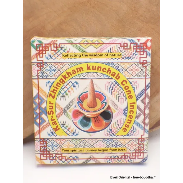 Encens cônes bhoutanais Kar Sur Zingkham Kunchab - Objets rituels bouddhistes