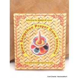Encens cônes bhoutanais Riwo Sangchoe Prayer Encens tibétains, accessoires ENBHT2