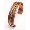 Bracelet tibétain magnétique cuivre et laiton Bracelet Magnétique en Cuivre BTA1