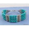 Bracelet tibétain en perles de Turquoise Bracelets tibétains bouddhistes BRETH14