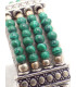 Bracelet tibétain en perles de Malachite Bracelets tibétains bouddhistes BRETH20