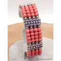Bracelet tibétain en perles de Corail rose - Bracelets tibétains bouddhistes