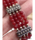 Bracelet tibétain en perles de Cornaline Bracelets tibétains bouddhistes BRETH22