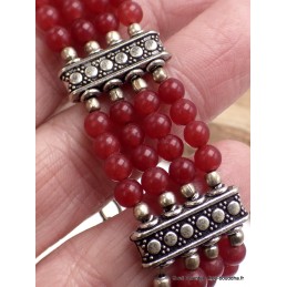 Bracelet tibétain en perles de Cornaline Bracelets tibétains bouddhistes BRETH22