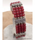 Bracelet tibétain en perles de Cornaline Bracelets tibétains bouddhistes BRETH22
