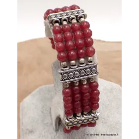 Bracelet tibétain en perles de Cornaline - Bracelets tibétains bouddhistes
