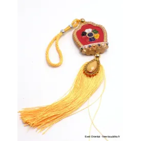 Amulette tibétaine porte-bonheur Kalachakra - Amulette bouddhiste, porte-clé