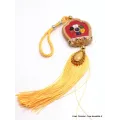 Amulette tibétaine porte-bonheur Kalachakra - Amulette bouddhiste, porte-clé