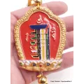 Amulette tibétaine porte-bonheur Kalachakra - Amulette bouddhiste, porte-clé