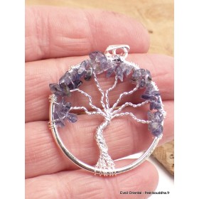 Pendentif Arbre de Vie en Iolite Pendentifs pierres naturelles ARB6