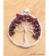 Pendentif Arbre de Vie en Grenat Pendentifs pierres naturelles ARB3