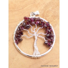 Pendentif Arbre de Vie en Grenat Pendentifs pierres naturelles ARB3