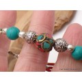 Bracelet tibétain pierres naturelles et fantaisie Bracelets tibétains bouddhistes BRETH28