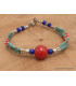 Bracelet tibétain pierres naturelles et fantaisie Bracelets tibétains bouddhistes BRETH28