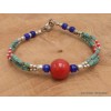 Bracelet tibétain pierres naturelles et fantaisie Bracelets tibétains bouddhistes BRETH28