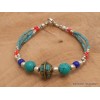Bracelet tibétain pierres naturelles et fantaisie Bracelets tibétains bouddhistes BRETH28