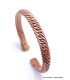 Bracelet tibétain torsadé cuivre massif Bracelets tibétains bouddhistes BTA4