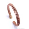 Bracelet tibétain torsadé cuivre massif Bracelets tibétains bouddhistes BTA4
