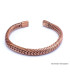 Bracelet tibétain torsadé cuivre massif Bracelets tibétains bouddhistes BTA4