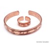 Bracelet tibétain homme bague en cuivre Bijoux en Cuivre BTA8