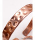 Bracelet tibétain + bague cuivre martelé Bijoux en Cuivre BTA11