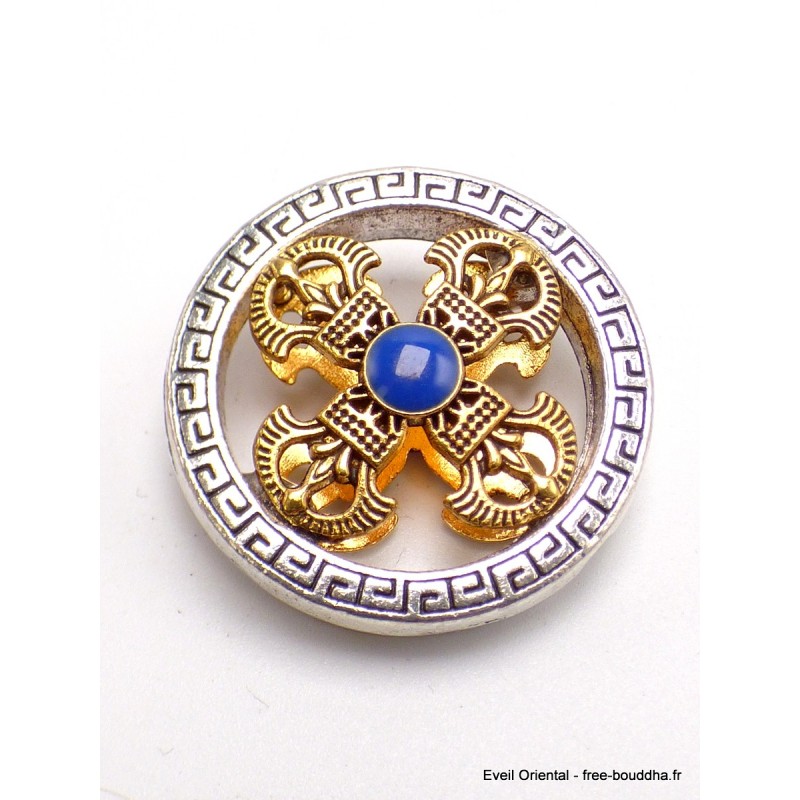 Pendentif tibétain Double Dordje en métal