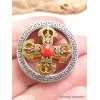 Pendentif tibétain Double Dordje en métal Cloches et dorjé tibétains PAP3