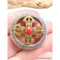 Pendentif tibétain Double Dorje en métal - Pendentifs tibétains bouddhistes