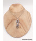 Pendentif tibétain Dordjé métal et pierre Cloches et dorjé tibétains PAP4