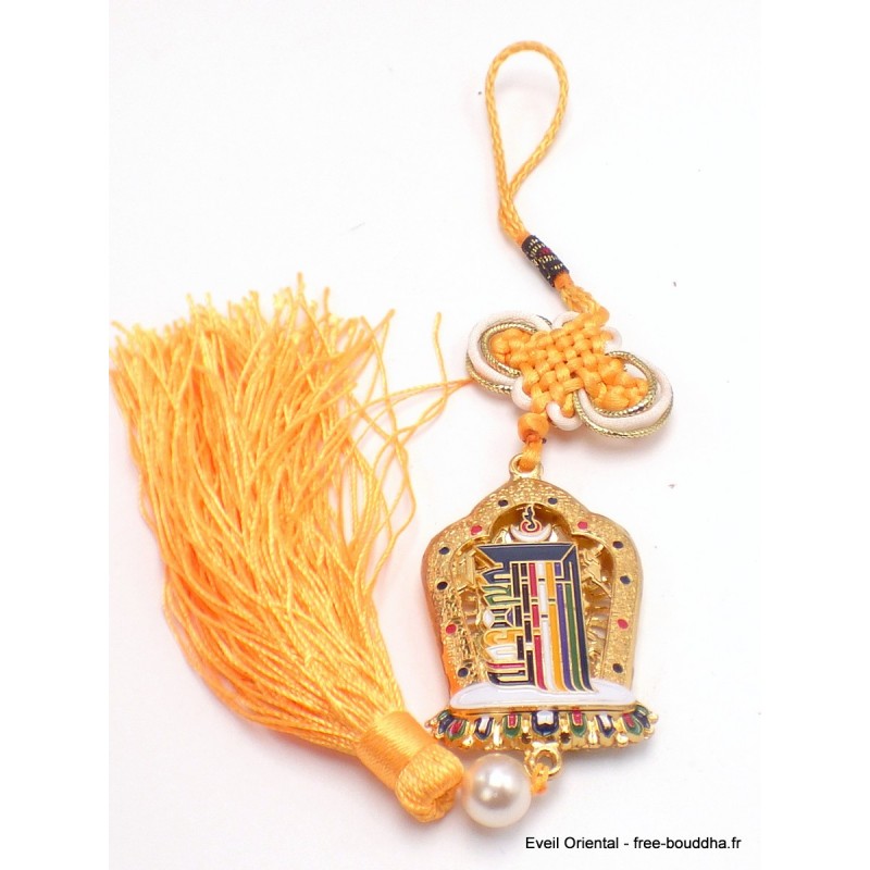 Amulette tibétaine porte-bonheur Kalachakra zodiaque