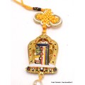 Amulette tibétaine porte-bonheur Kalachakra zodiaque Amulette tibétaine, porte-clé AMT3