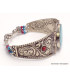 Bracelet tibétain artisanal turquoise reconstituée Bracelets tibétains bouddhistes BRAC200