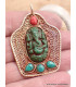Pendentif tibétain Ganesh plaqué or Objets Ganesh FC9