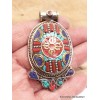 Gros pendentif tibétain bouddhiste Dordjé varja Bijoux tibetains bouddhistes FC10.1