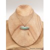 Pendentif tibétain Mantra de Chenrezi incurvé Bijoux tibetains bouddhistes FC11
