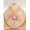 Pendentif tibétain symbole bouddhiste Etoile Om Bijoux tibetains bouddhistes ET1.5