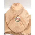 Bijou tibétain Pendentif bouddhiste OM couleur lapis - Pendentifs tibétains bouddhistes