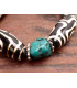 Bracelet tibétain grosses perles de Dzi Bracelets tibétains bouddhistes BRTIB3